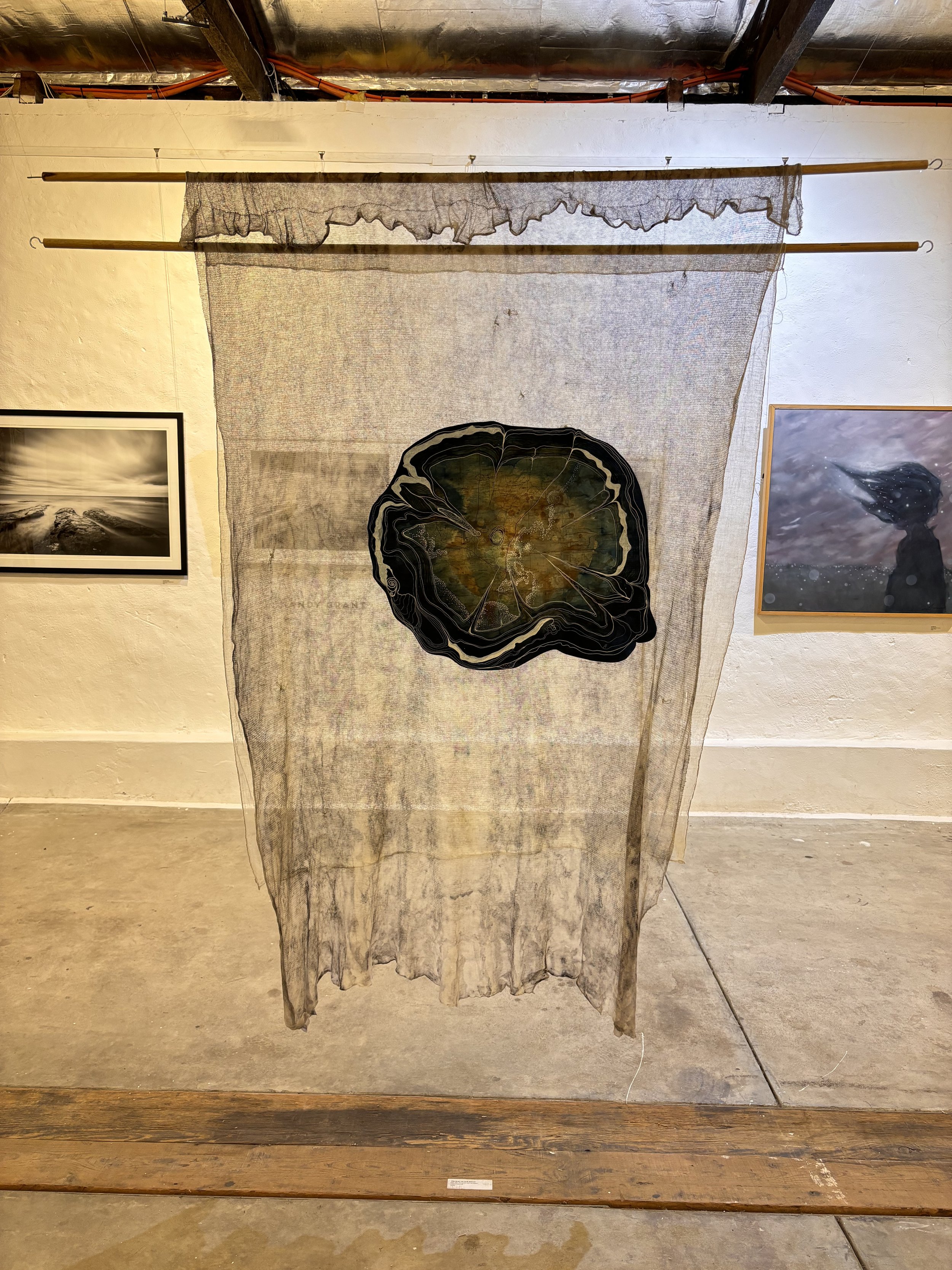 The Dust of Our Souls, Eco Dye and Paint Pen on Paper, Claire Kennett, $330