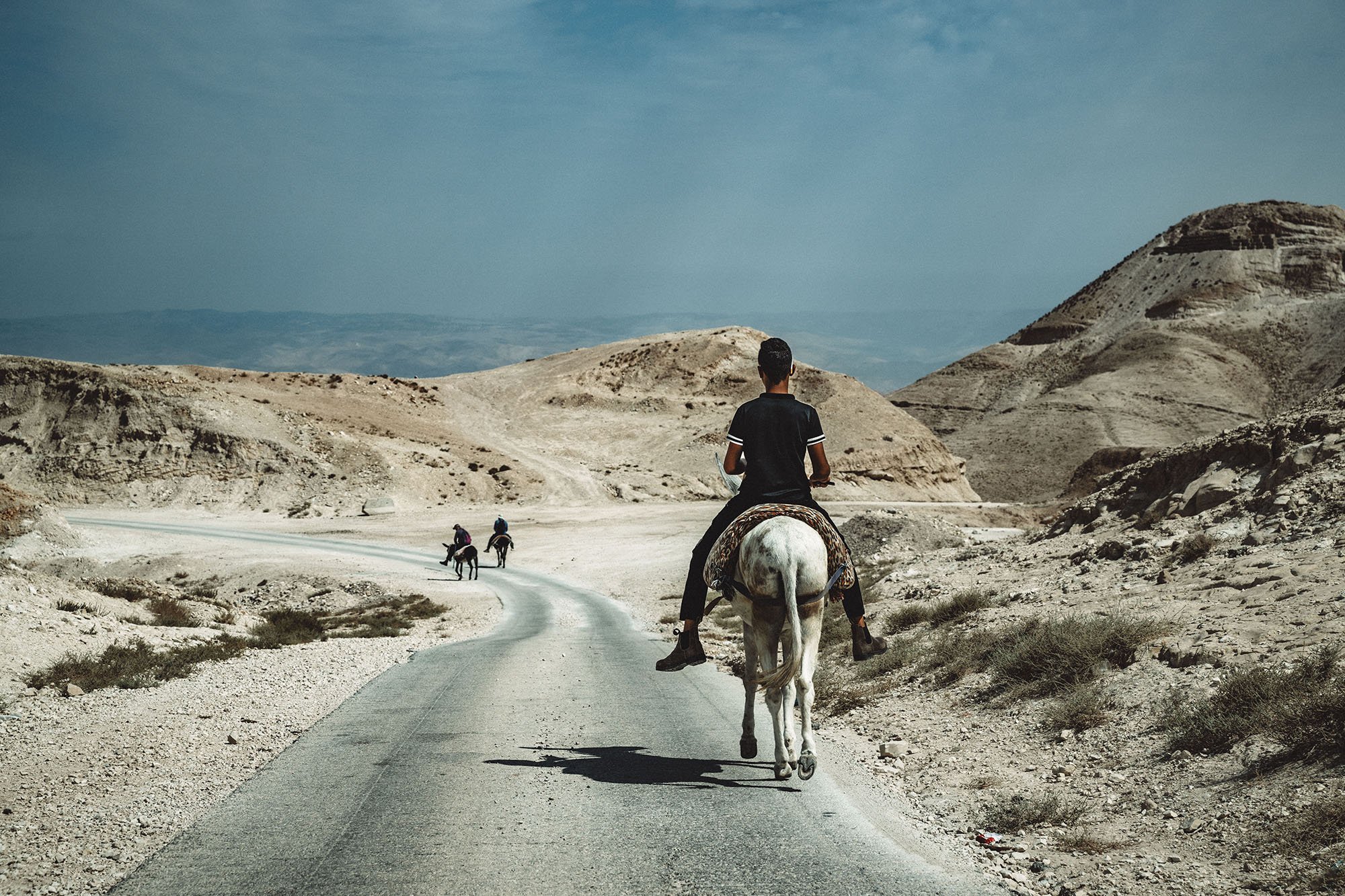 JOURNEY HOME (Near St George's Monastery, Jericho) Pigment print on cotton rag 60 x 90cm Steve Trutwin Framed $950 Unframed $750