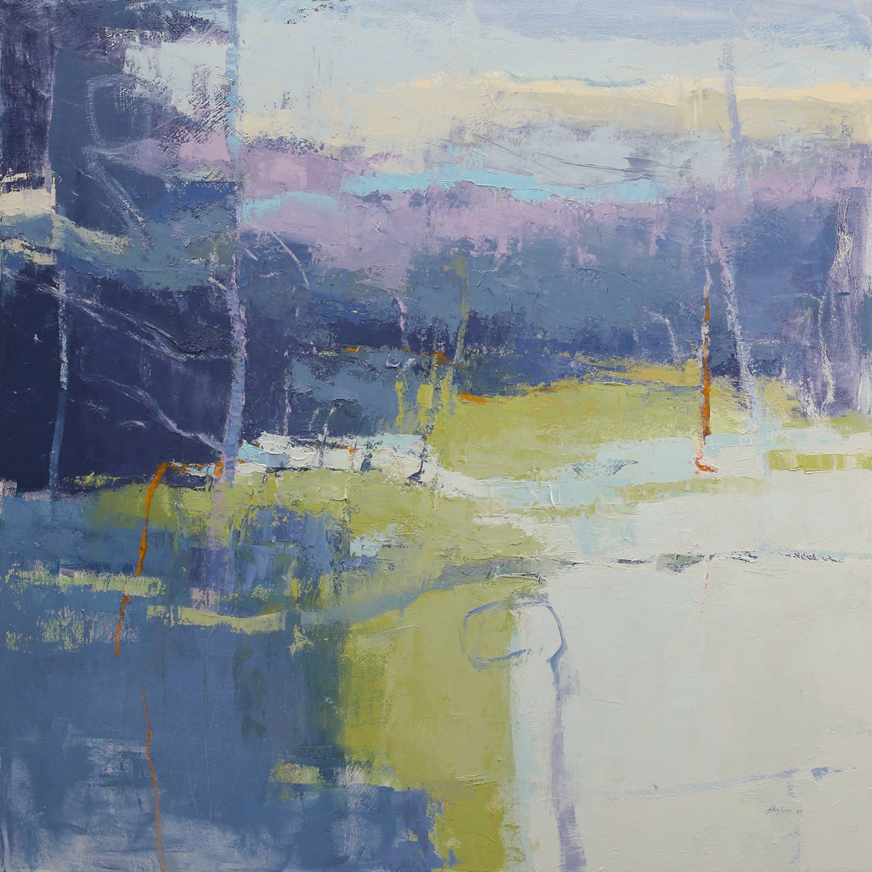  CONFLUENCE   Oil on canvas  John Lacey 101 x 101cm $5,900