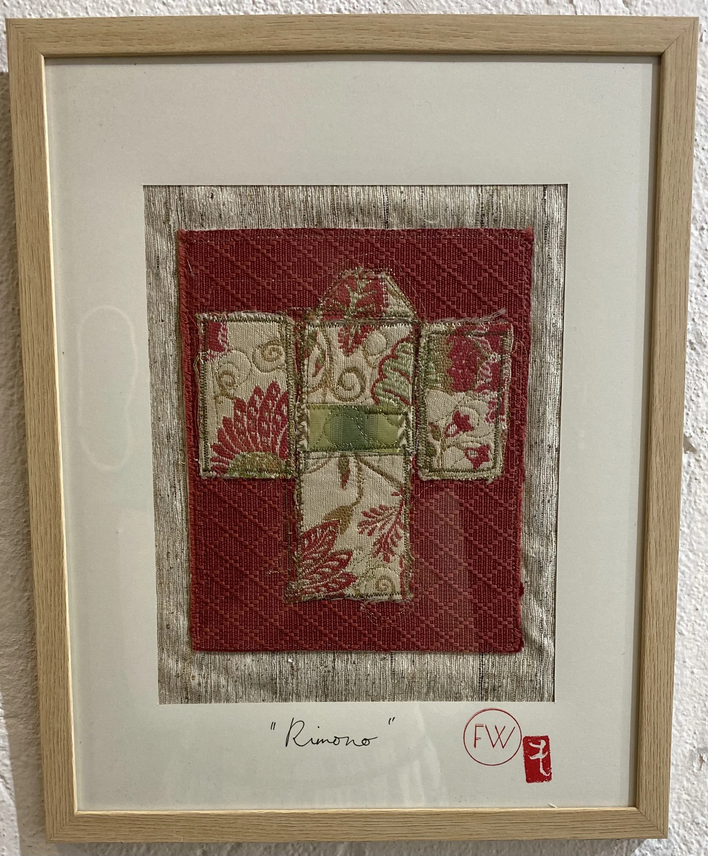  LARGE KIMONO, NO.2    Assorted fabric   30 x38cm   Fiona Wannenmacher  $9