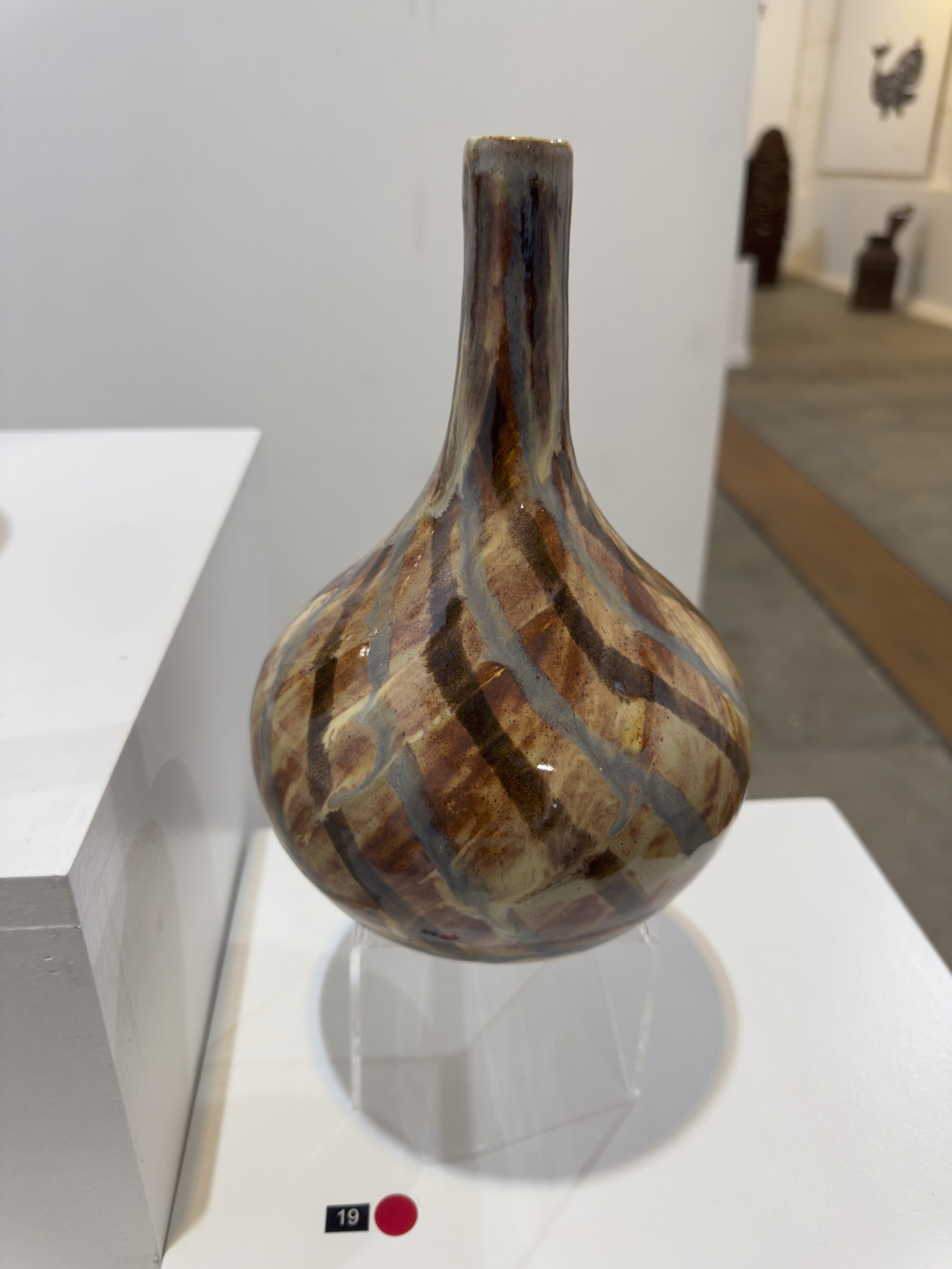 NO.19,  MEDIUM STRIPED VASE   Sarah Armstrong   $100  SOLD 