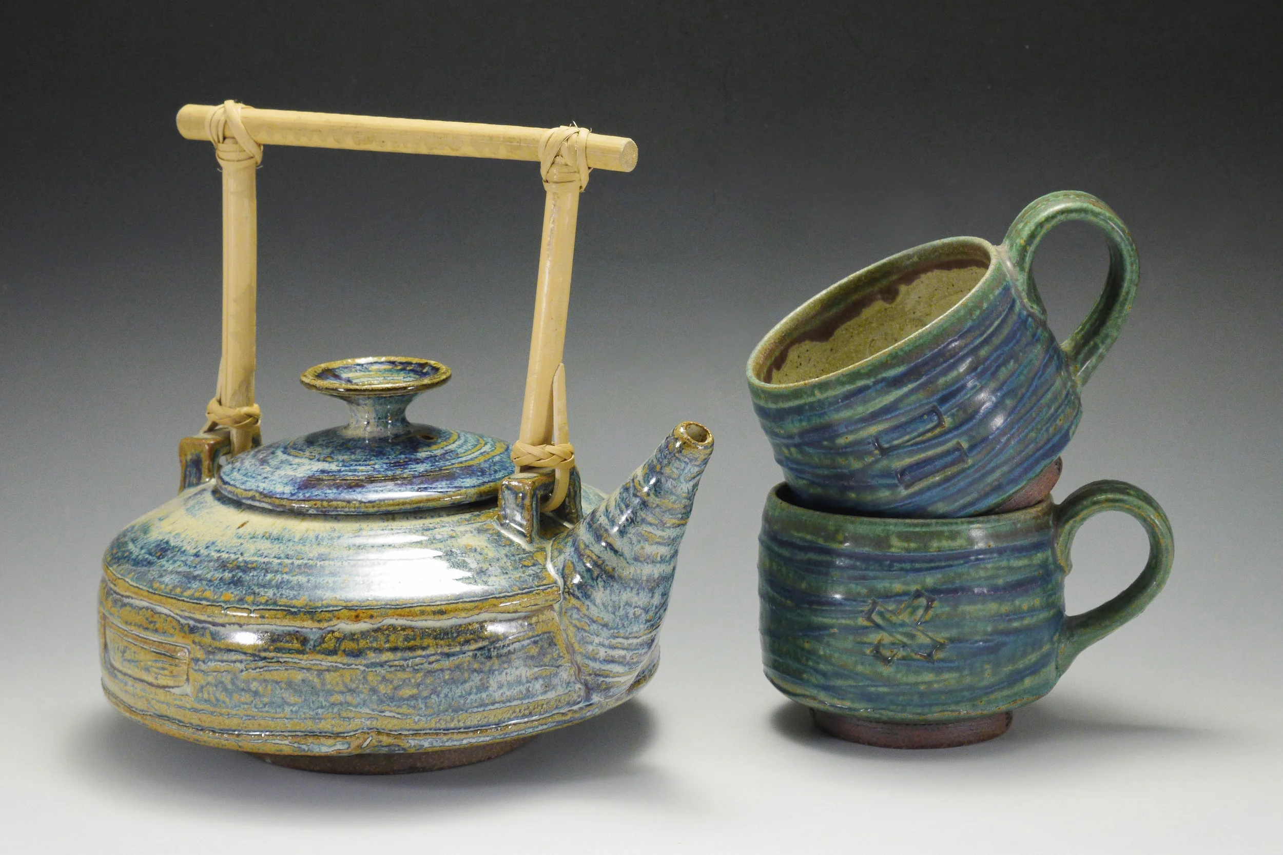 Teapot and Mugs