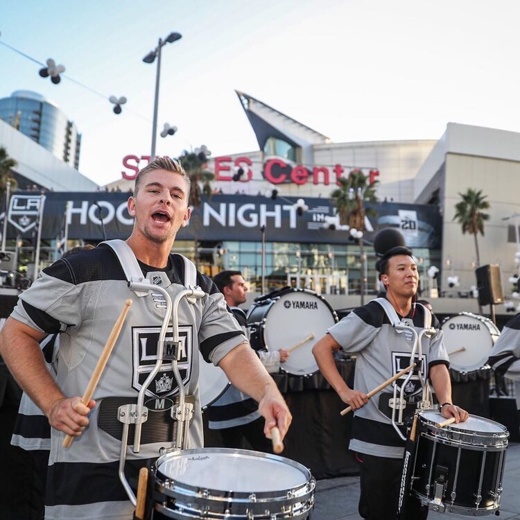 LA Kings on X: Drum line is hyping the crowd up 🥁 #GoKingsGo
