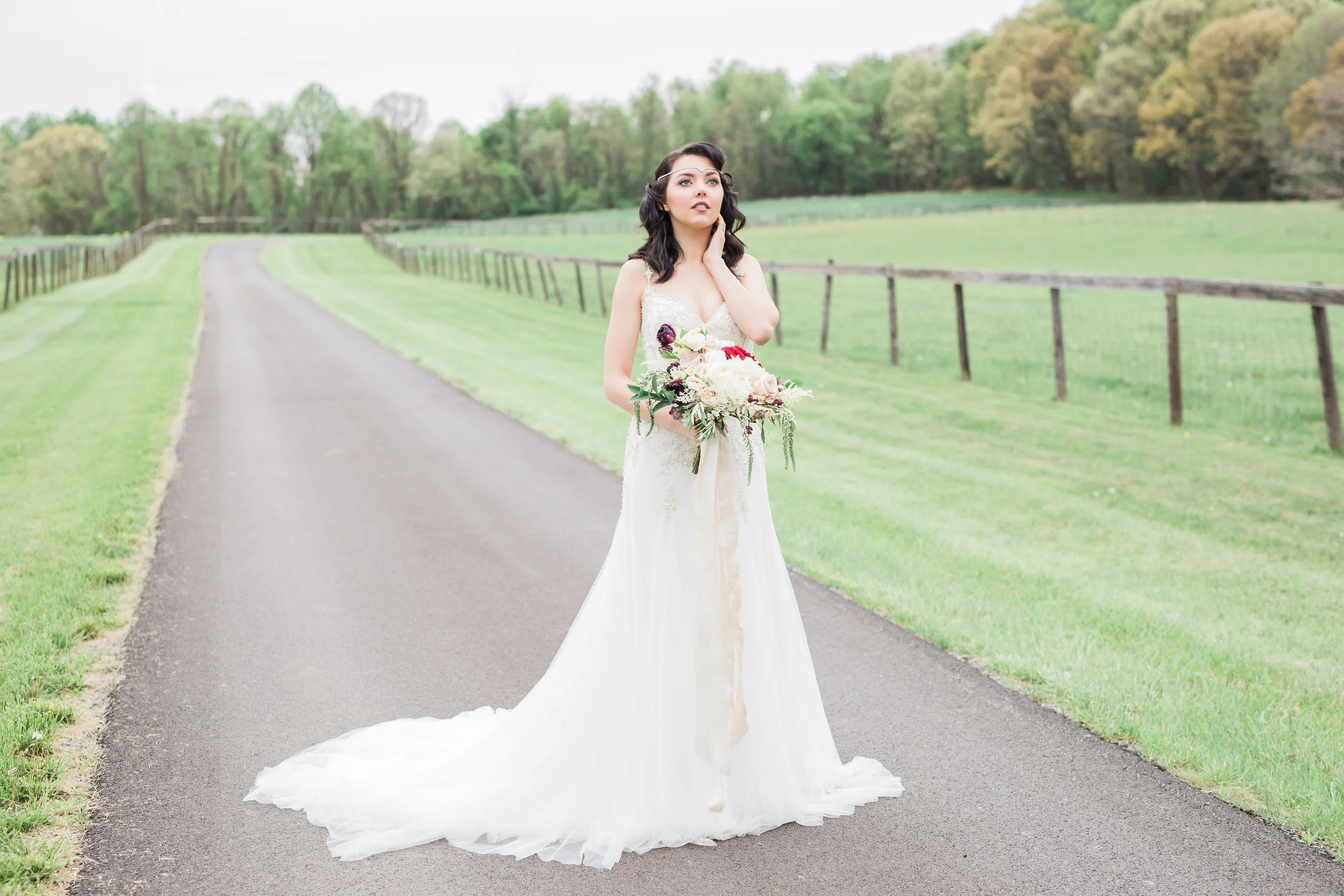 Burgundy and blush wedding by Love & Luster Floral Design