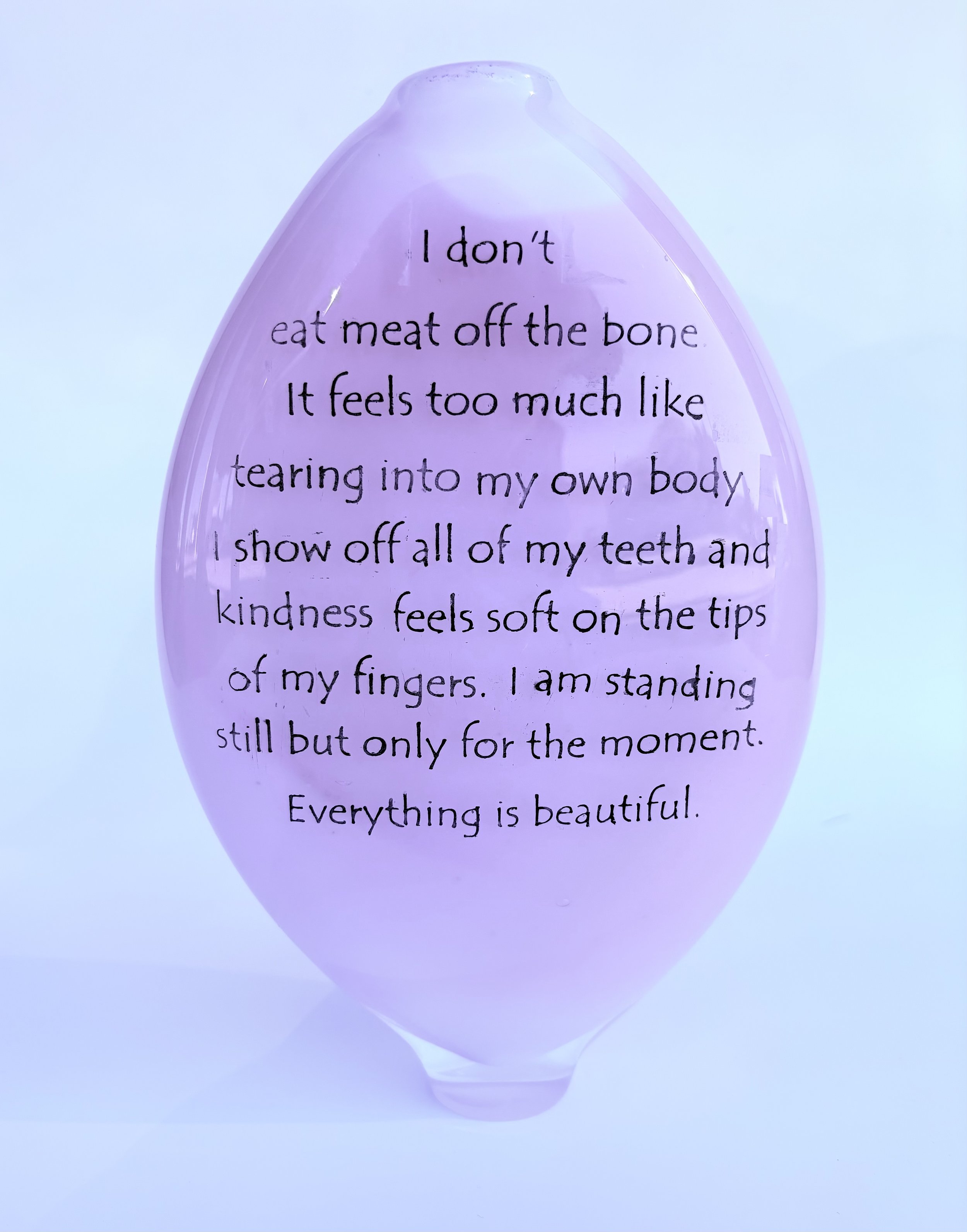 Pink Poetry Vase