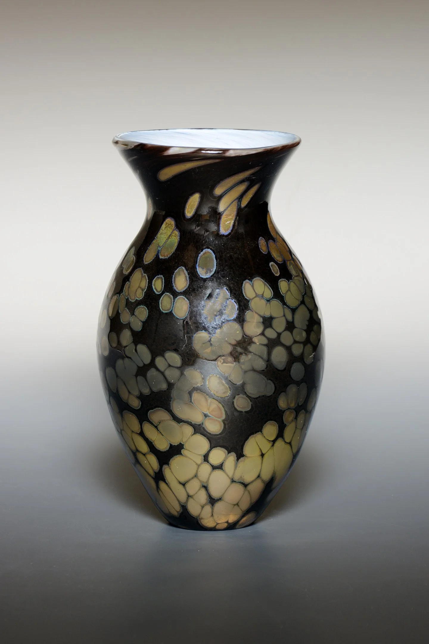 Black and Gold Shimmer Vase