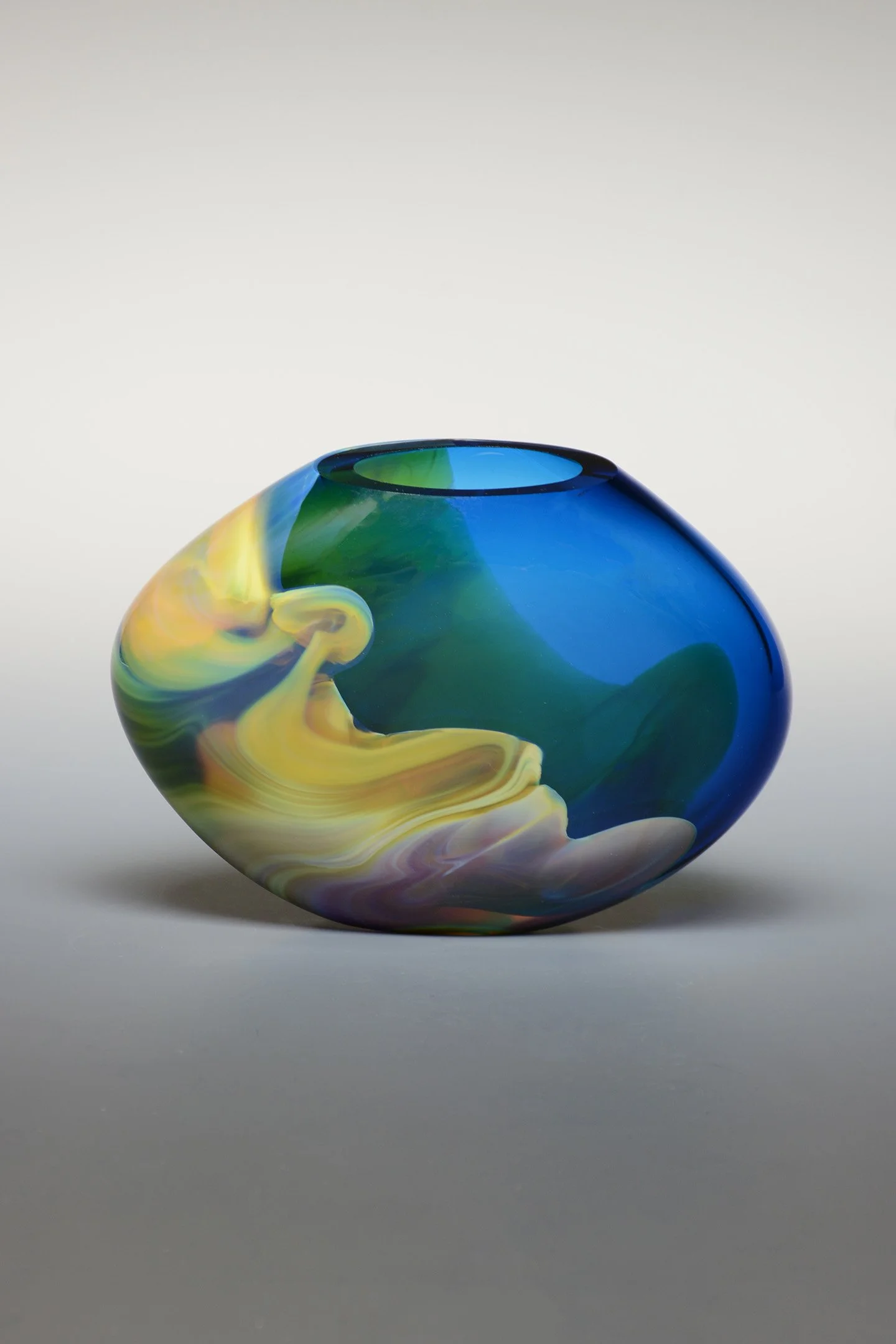 Small Aqua Wave Trapezio