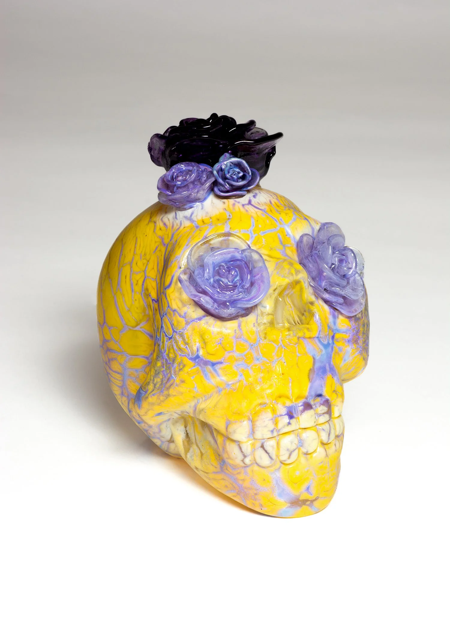Yellow and Lilac Calavera