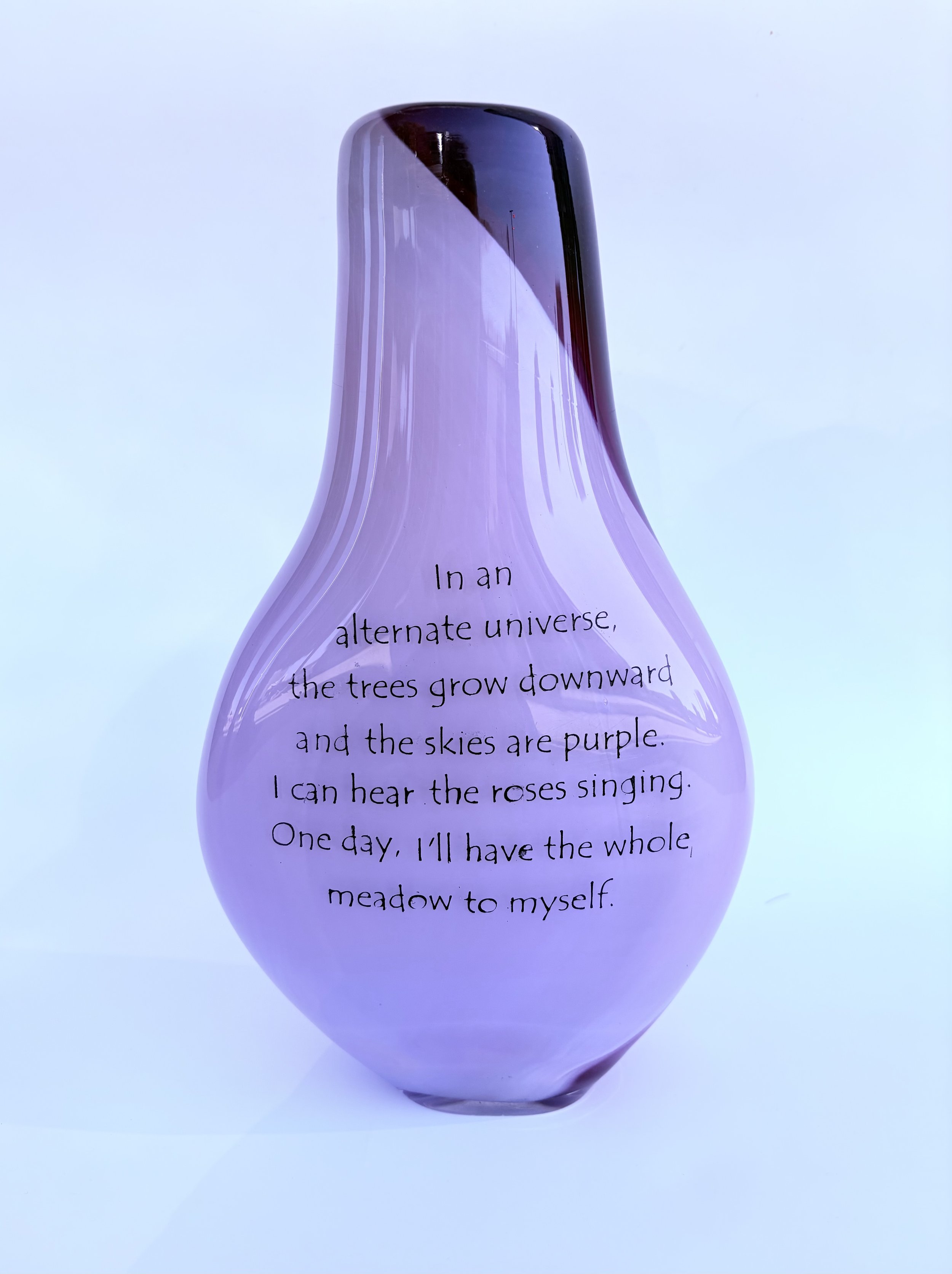 Purple Poetry Vase