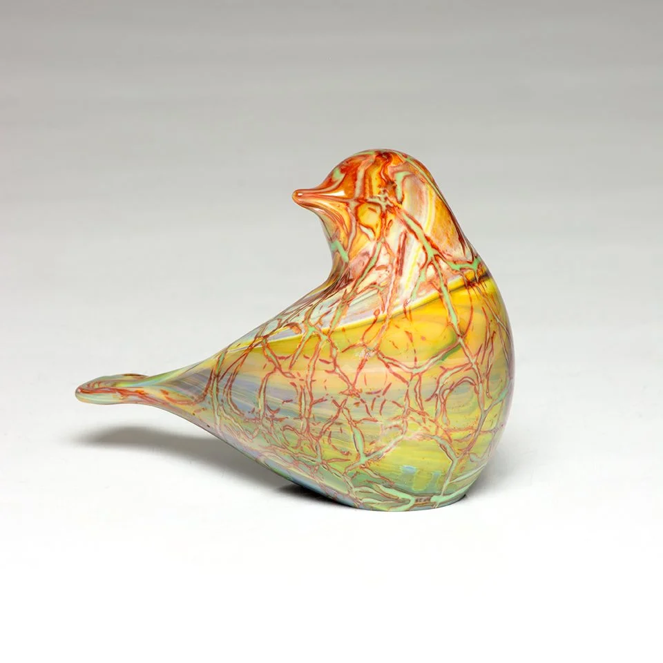 Small Green Crackled Songbird