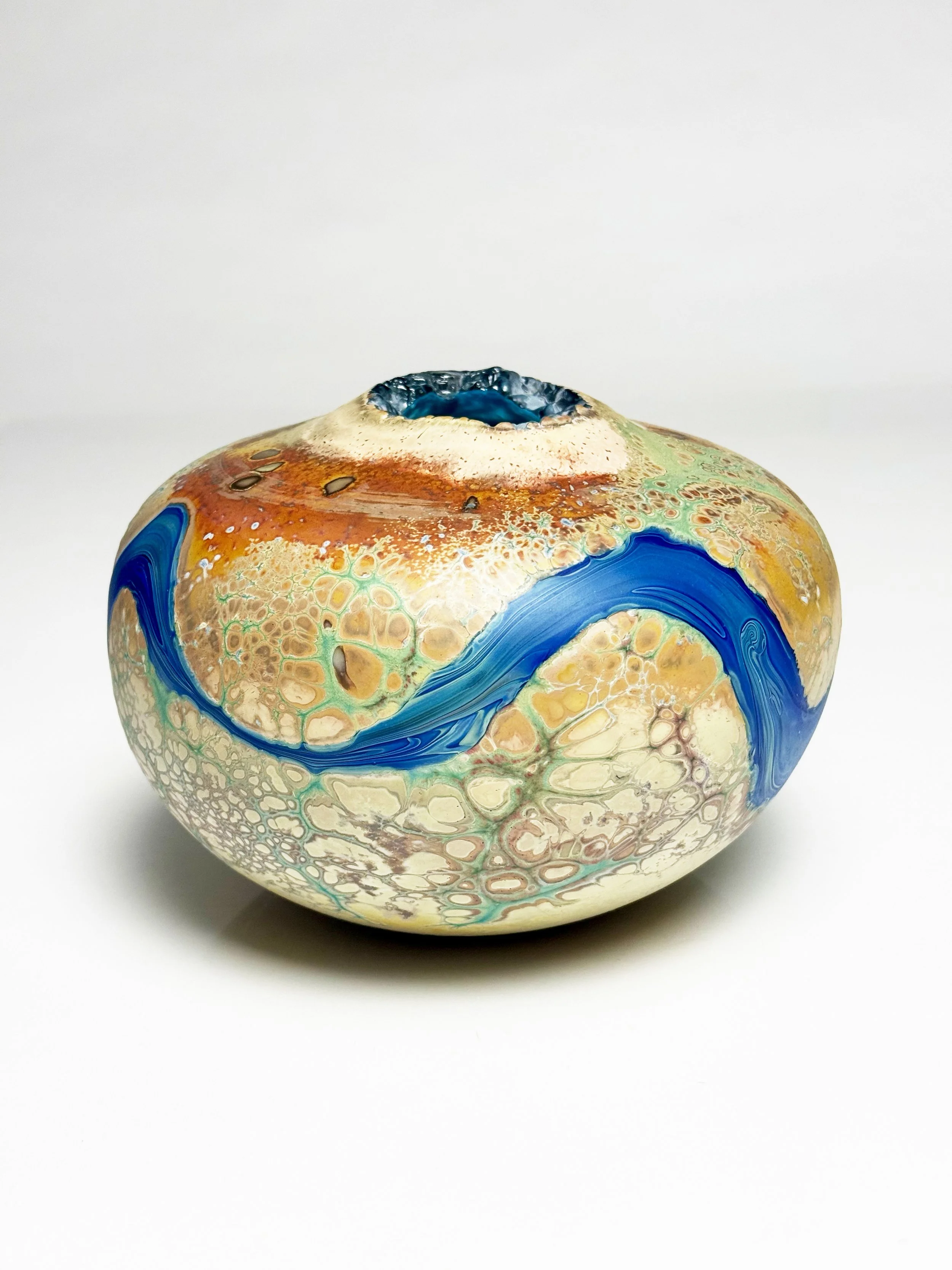 Blue River Desert Pot