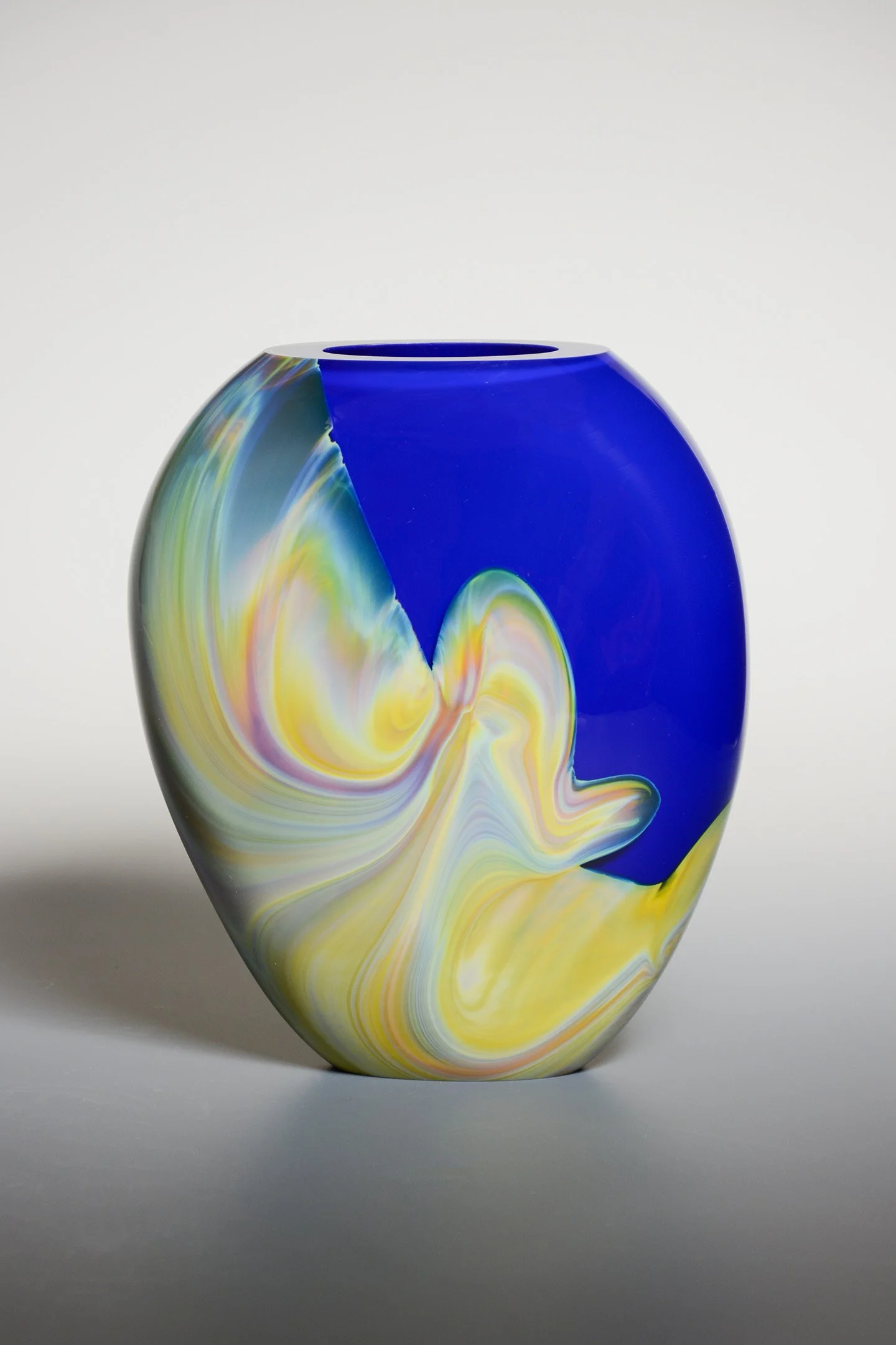 Medium Cobalt Wave Piatto