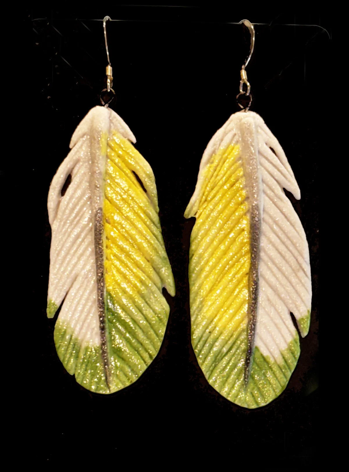 Green/Yellow Earrings