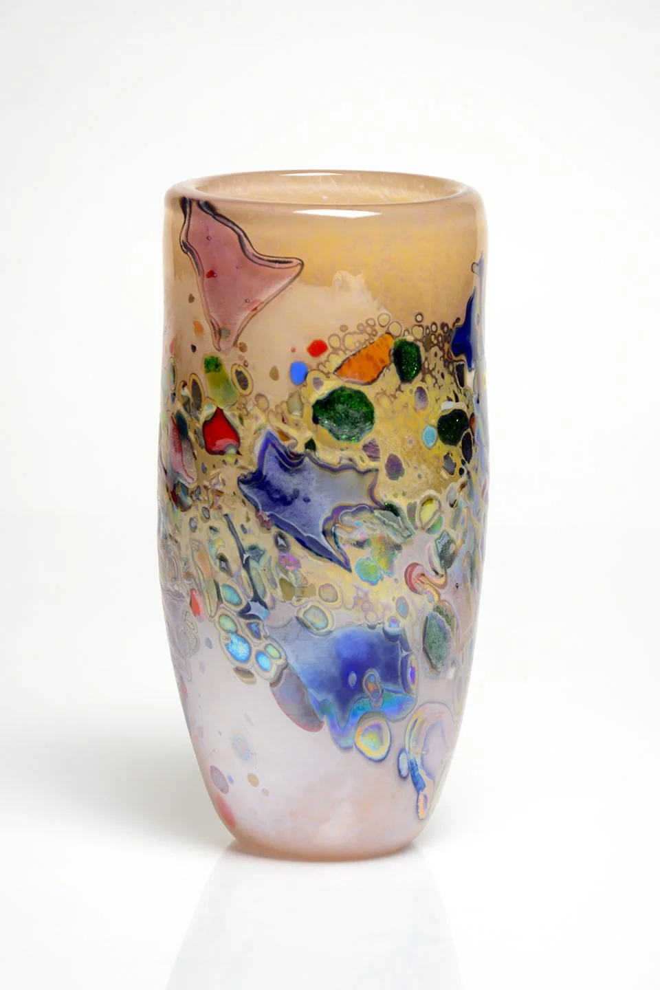 Apricot Shimmer Vase