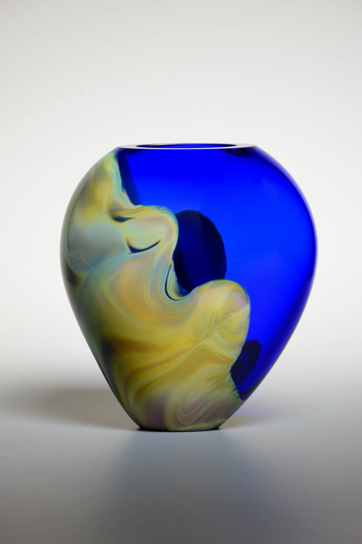 Small Cobalt Wave Piatto