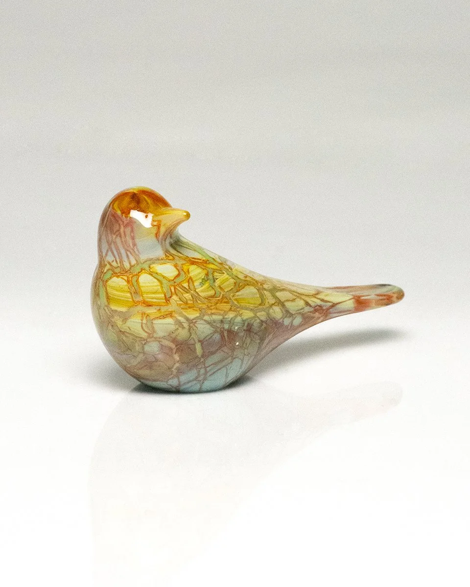 Chalcedony Crackled Songbird