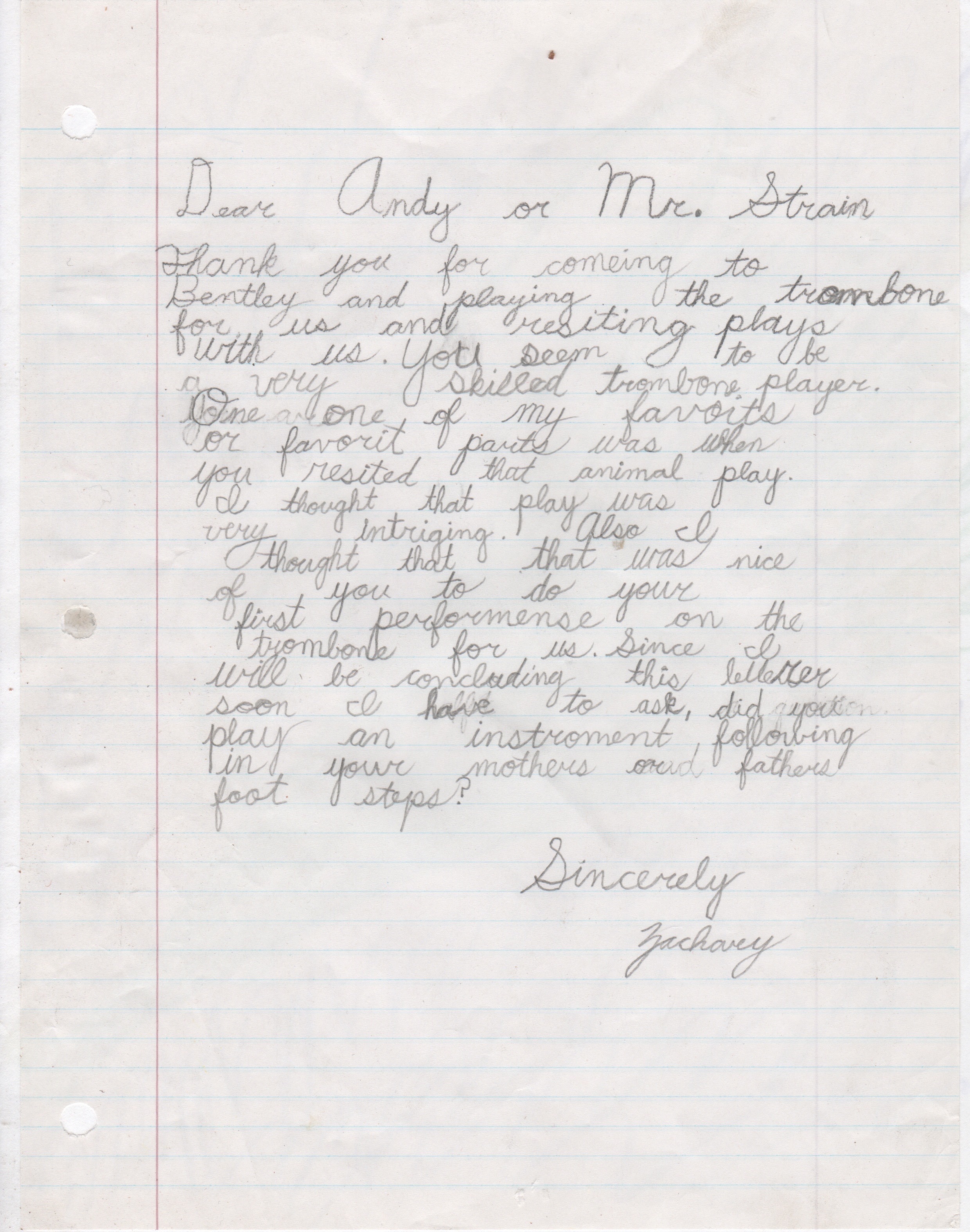 Thanks Zachary! Some of my earliest memories are of my mother performing "The Rainbow Connection" in American Sign Language at elementary schools in Lincoln Nebraska where I grew up. I didn't choose her "instrument" but she certainly showed me the way!