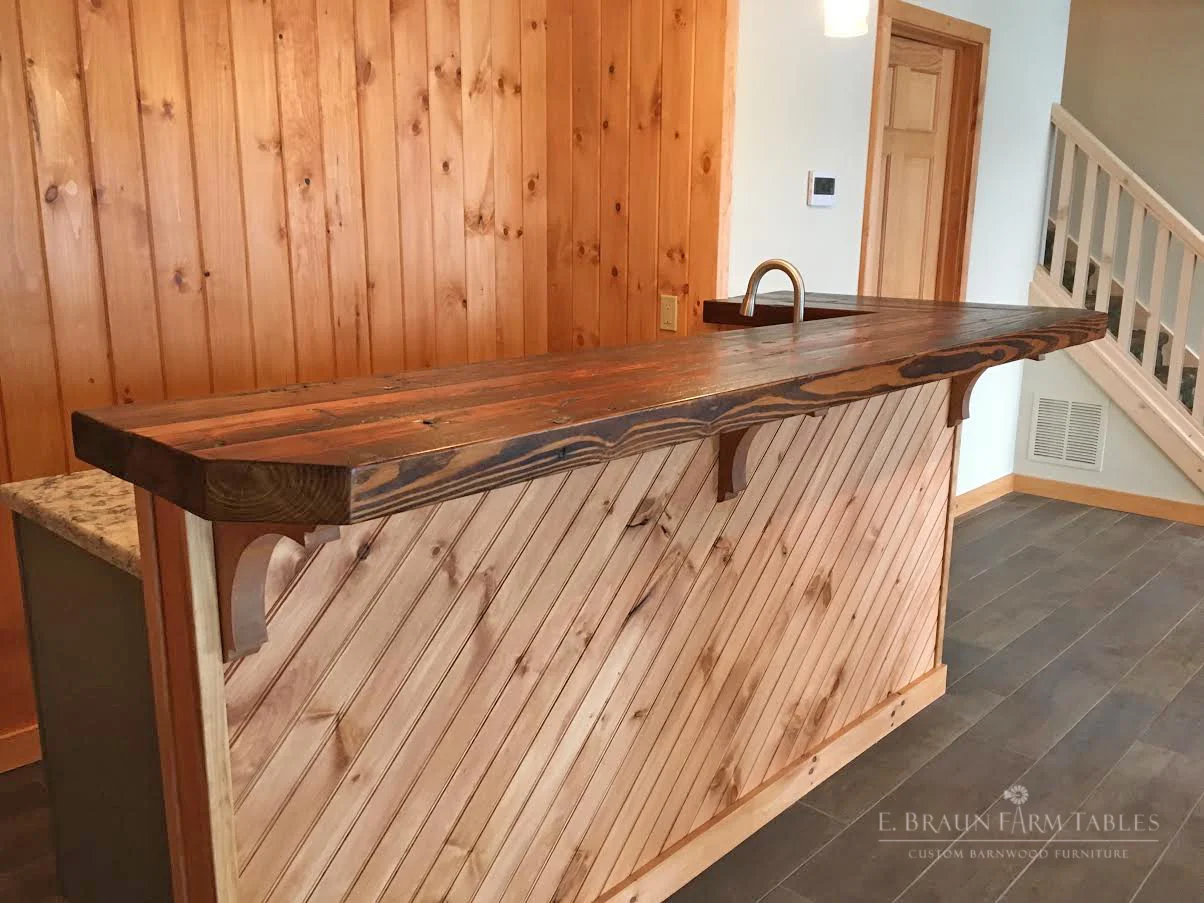 M2 - Reclaimed Hemlock Bar Top