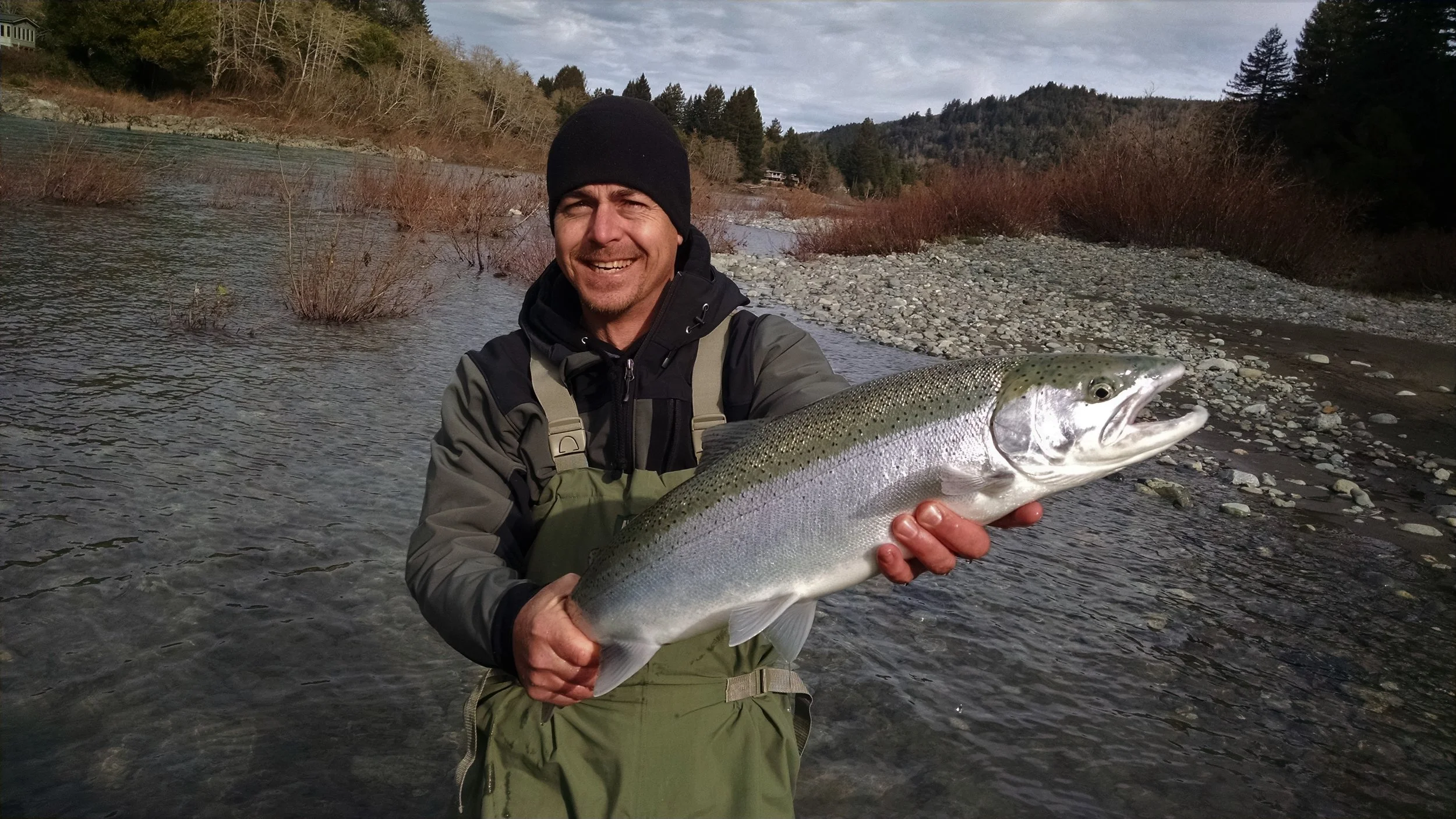Basey with one of several he landed over two days.