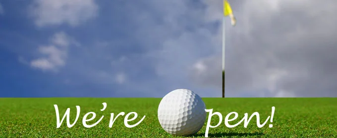 We are officially open! Come out and golf 10am-4pm starting 4/25 (hours will extend as the weather warms up!). Pull carts are available, no power carts yet. Also this season, we are featuring Chanticlear pizza and a yummy new selection of treats and beverages!