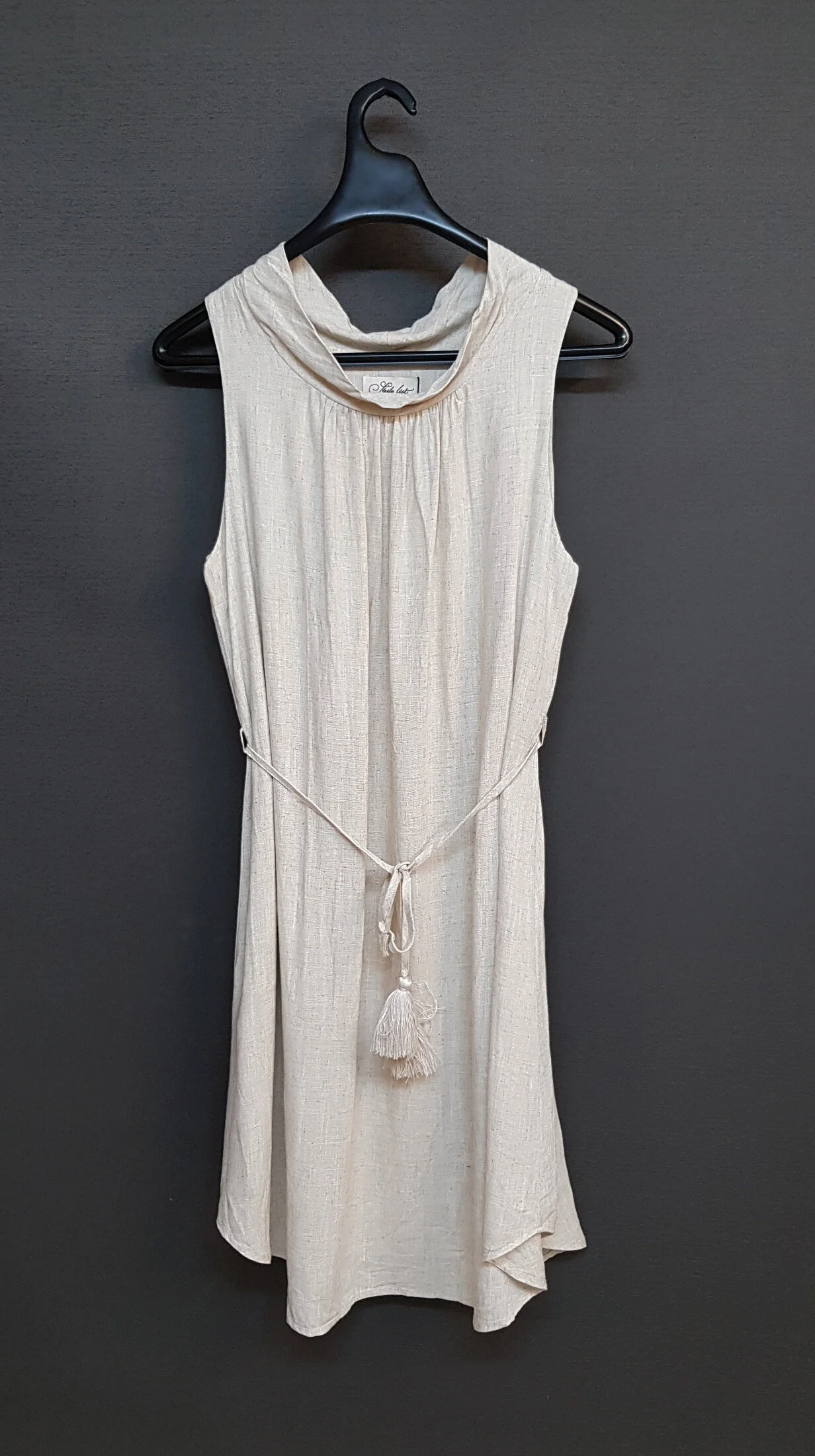 Tayler Dress AYJ081802 Beige 8-14 LinenRayon $28.jpg