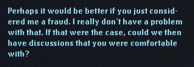 John Titor is not concerned with being called a fraud.