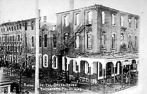 ”Ruins of the Opera House Boyertown PA Jan, 08”.
