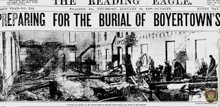 The Boyertown theater fire making headlines.
