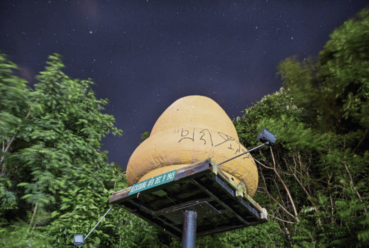 Kecksburg UFO Monument photo from Trib Live.