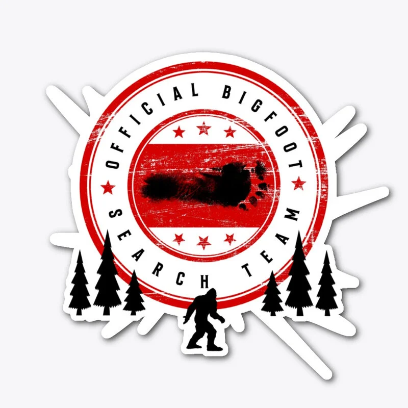Official Bigfoot Search Team Die Cut Sticker