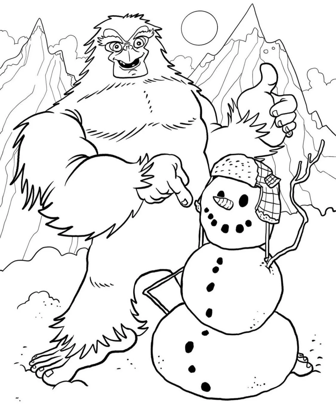 Bumble From Rudolph Coloring Pages