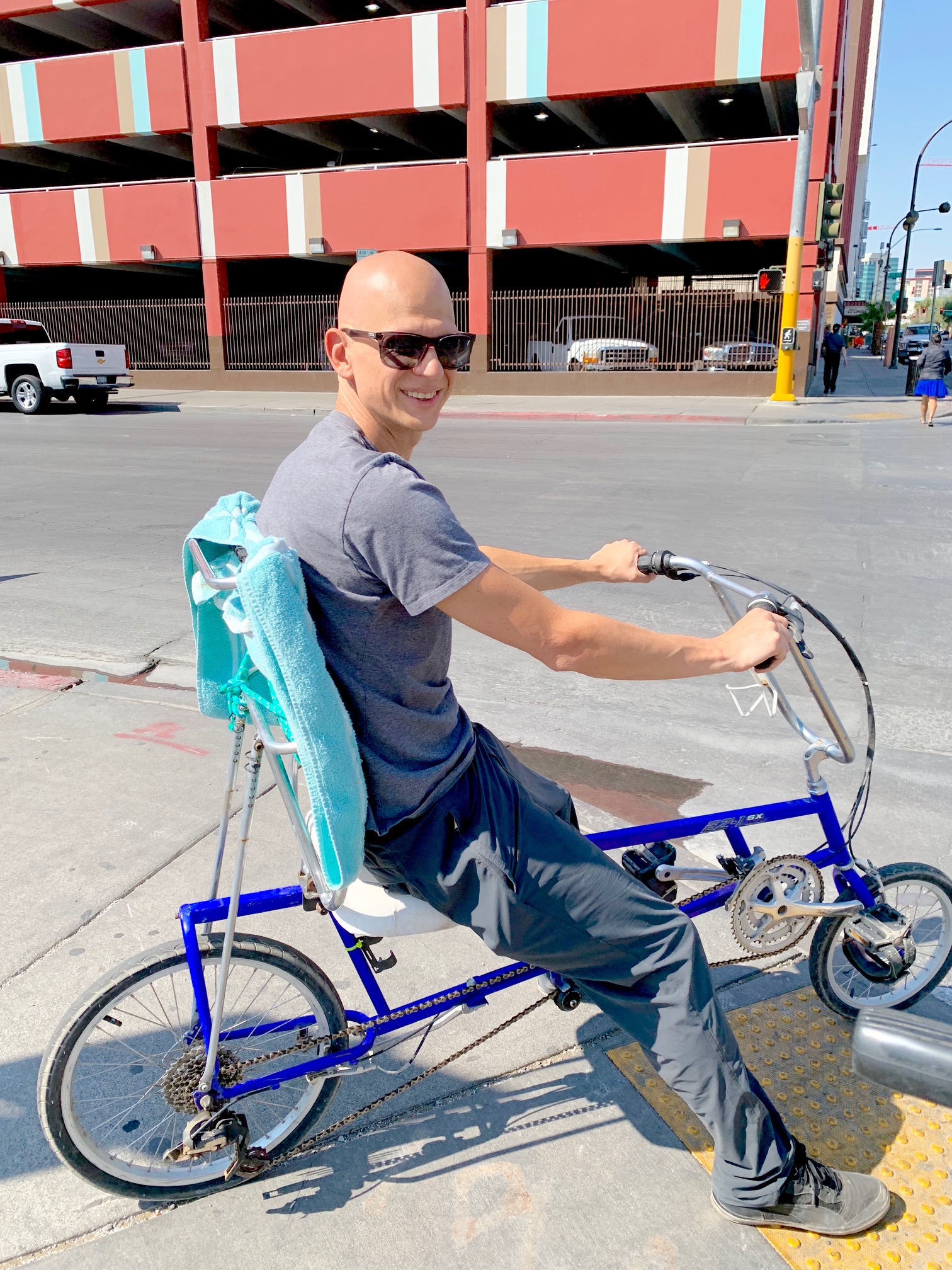 Dr Scott Jacobson - Biking in Downtown Las Vegas