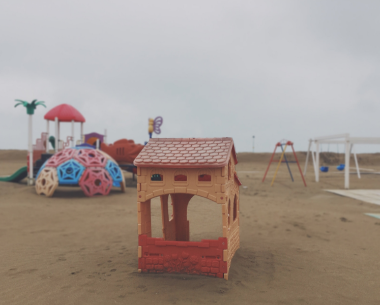 On the road -- abandoned beach clubs in italy
