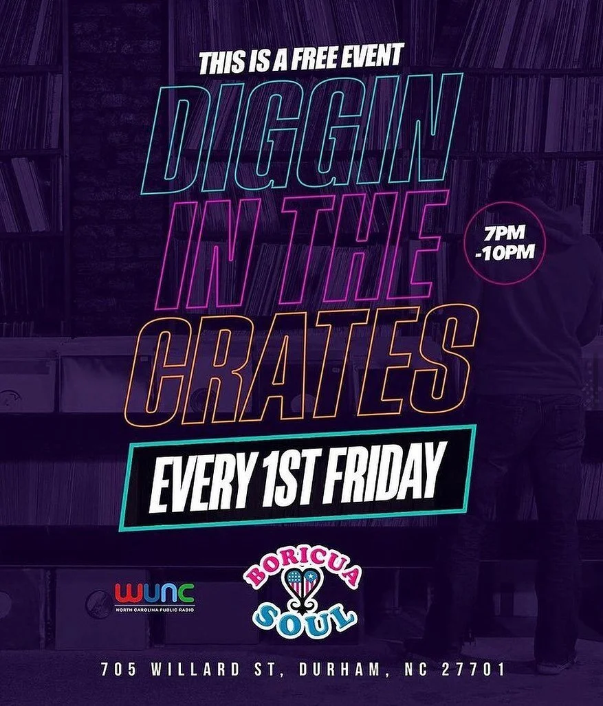 This Friday we’re back outside! Meet us @americantobaccocampus outside of @boricuasoulnc 🙌🏾
#downtowndurham #atc #americantobaccocampus #boricuasoul
