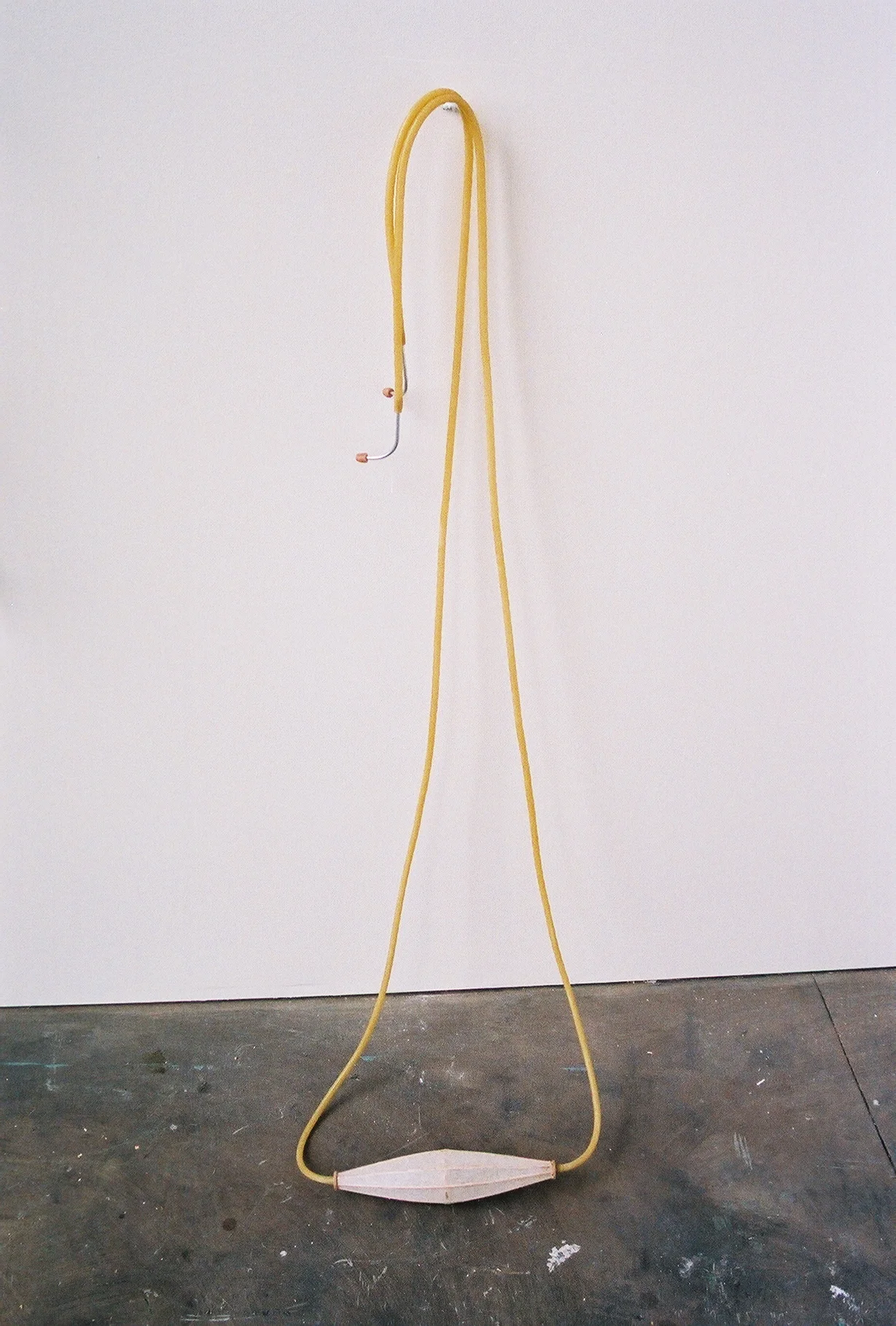   Curious Object #12,  2007. Wood, latex, paper, aluminum, polymer clay, 10’ H x 14” W 