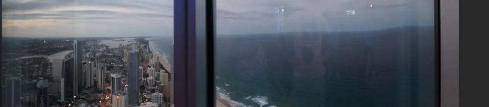 PANORAMIC VIEW OF SURFER'S PARADISE FROM THE SKYPOINT OBSERVATION DECK