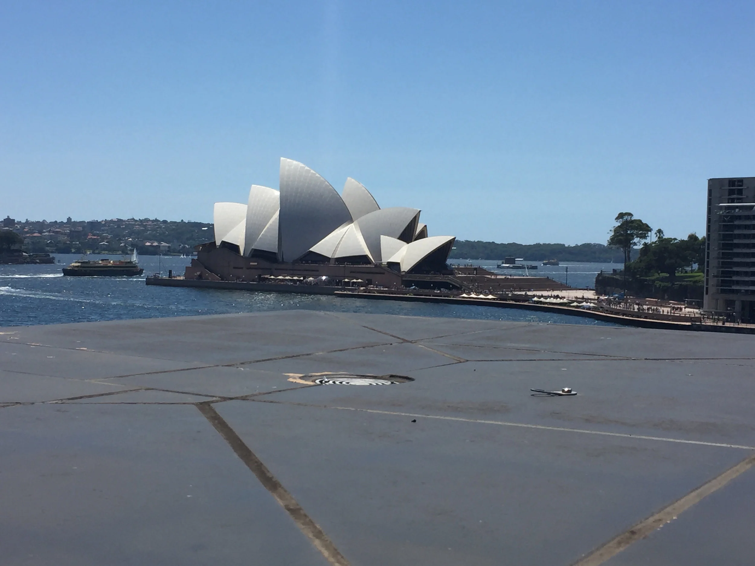 THE VIEW OF THE OPERA HOUSE FROM THE CONTEMPORARY ART MUSEUM