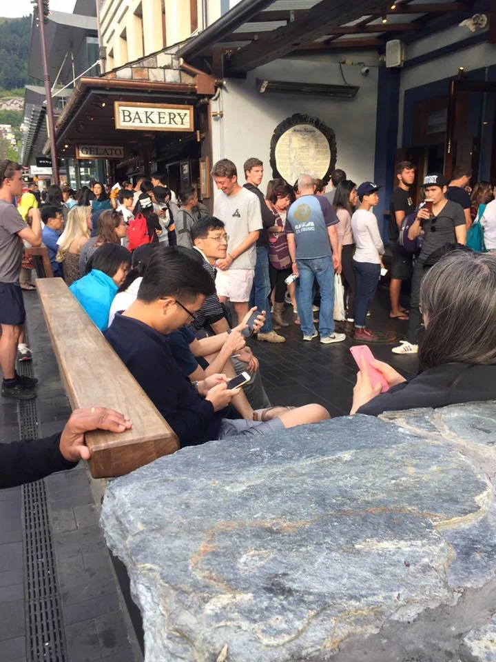 THE LINE OUTSIDE FERGBURGER