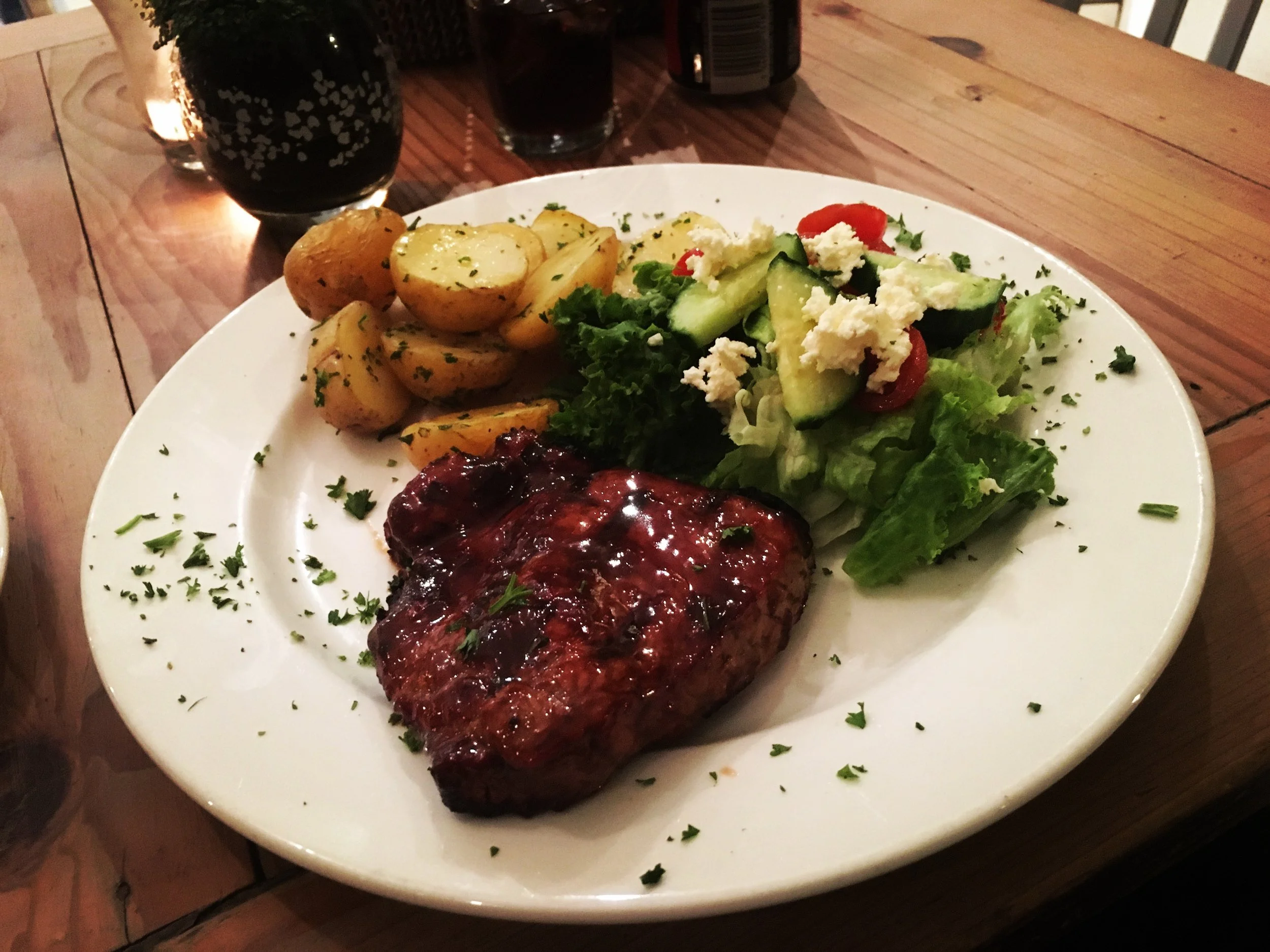 TRY THE STEAK AT BACKYARDS LOCATED IN SEA POINT - THE BEST MEAT THAT I FOUND THERE!