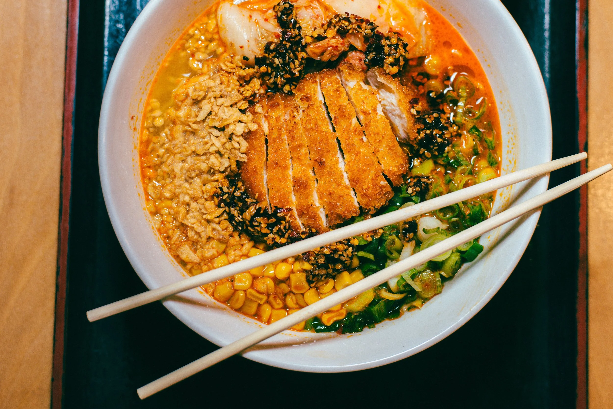 Kimchi and Fried Chicken Ramen; Photo Credit: Zoe Rain