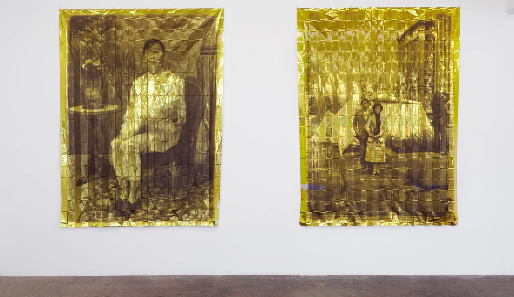 Pictured: Eugenia Lim's emergency blankets from the New Australian series