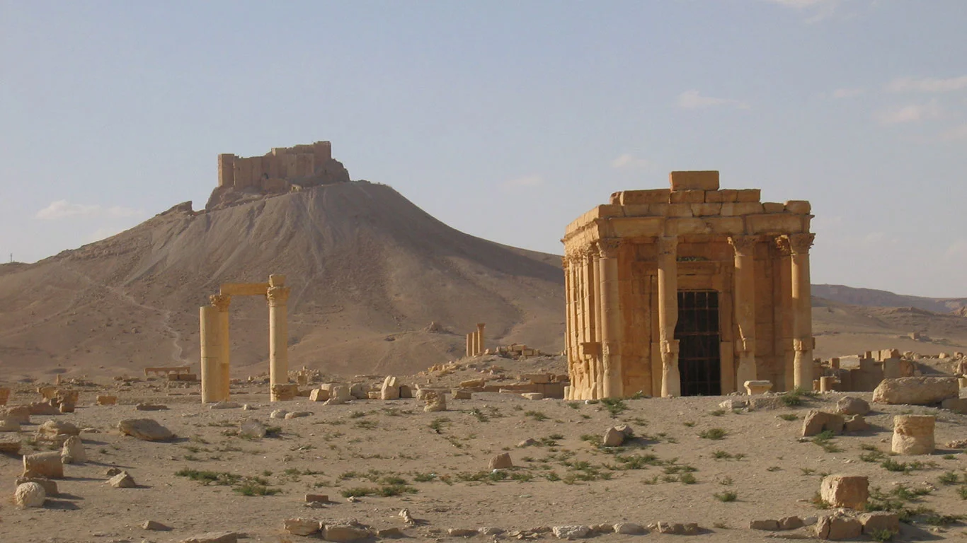 Temple of Baal Shamin in Palmyra, Syria. From Wikimedia Commons