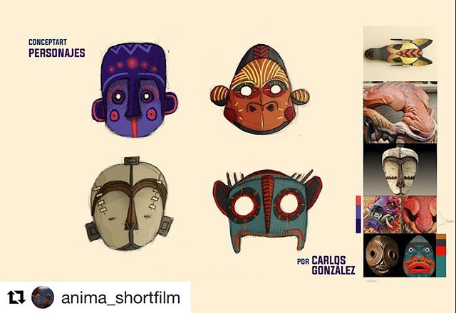 Stay in the loop and follow @anima_shortfilm
・・・
A step closer to finding the perfect masks for our little creatures in #&Agrave;nima! Character design and concept art my @loboespeletia 
Follow the team @neus_braso_art @aryredfield @dgtaljuice @symak