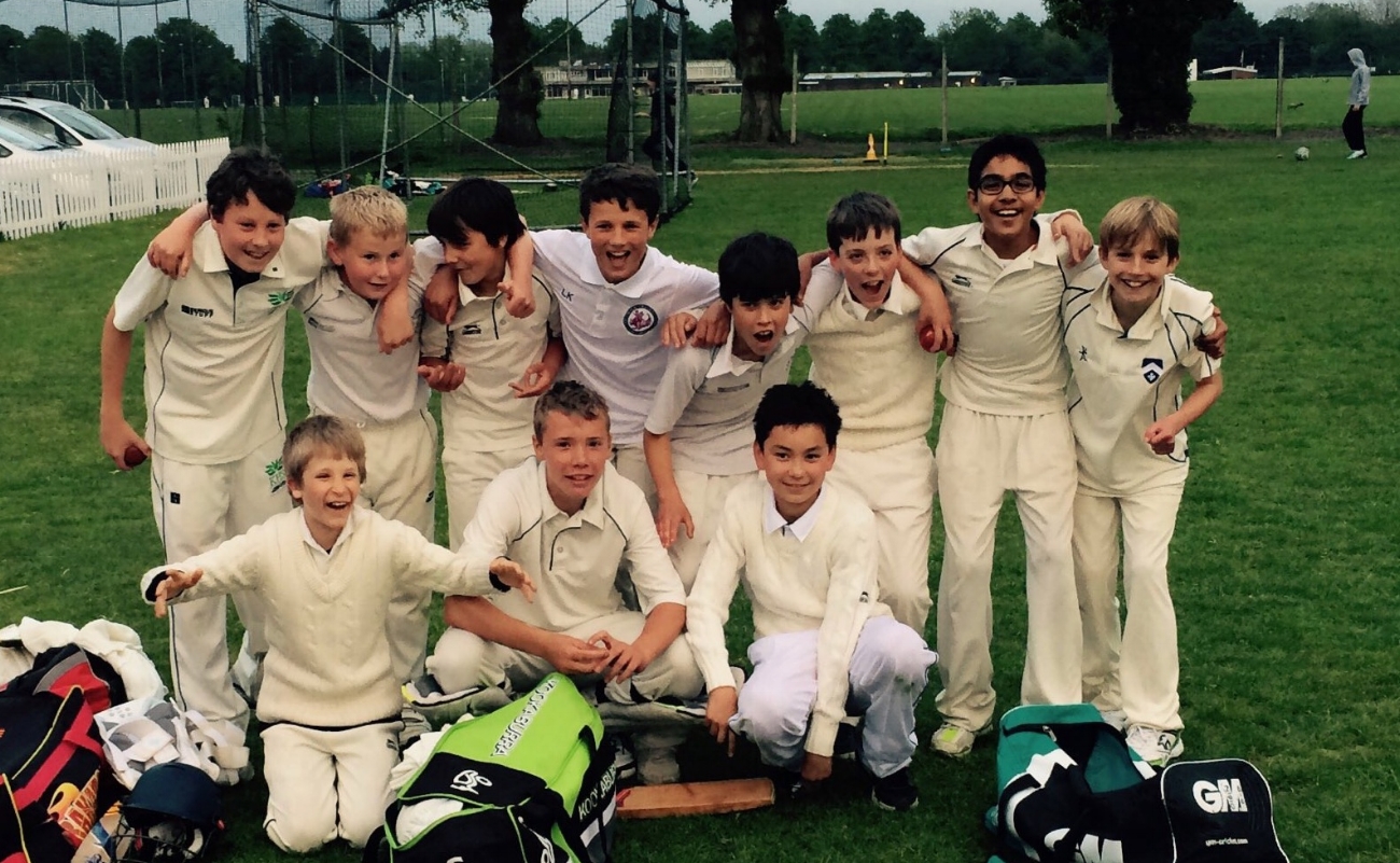 The Under 13s celebrate a win