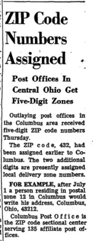 UA Zip Code Keepsake — Upper Arlington Historical Society