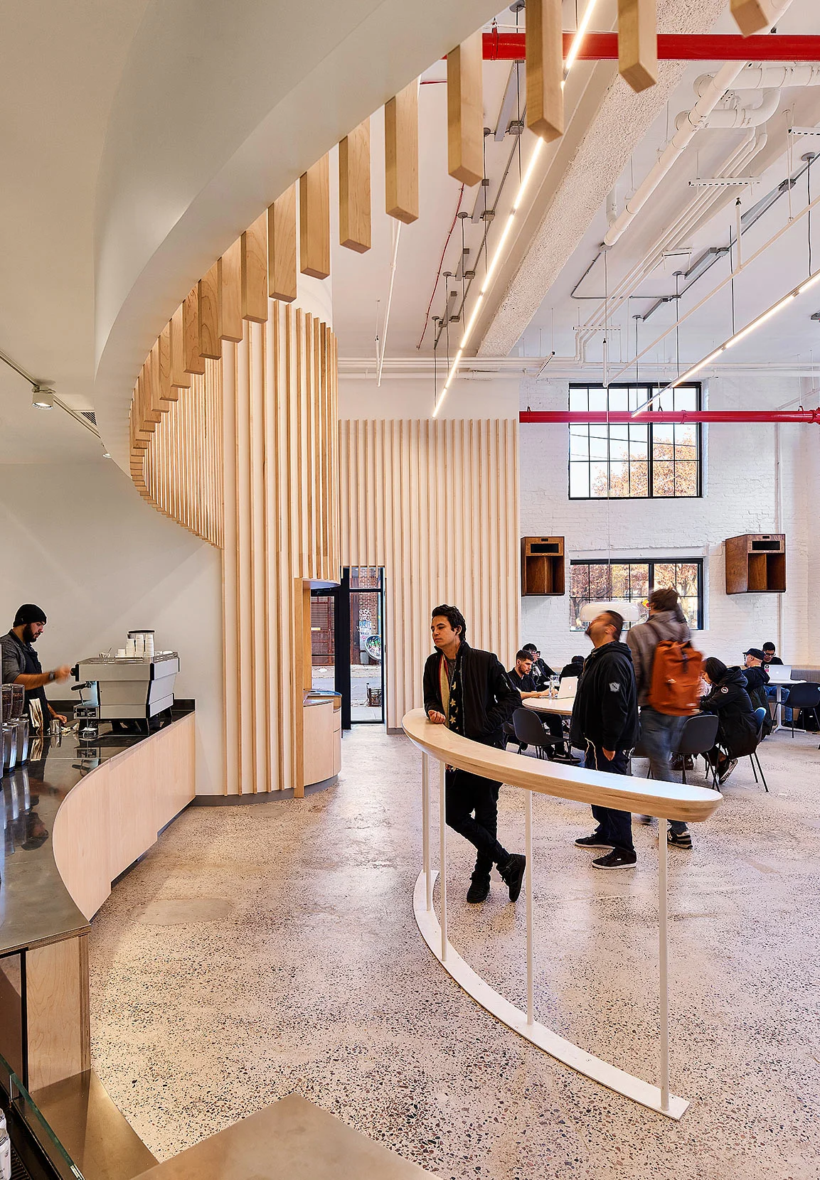 Blue Bottle Coffee, Williamsburg Bohlin Cywinski Jackson Brooklyn, NY