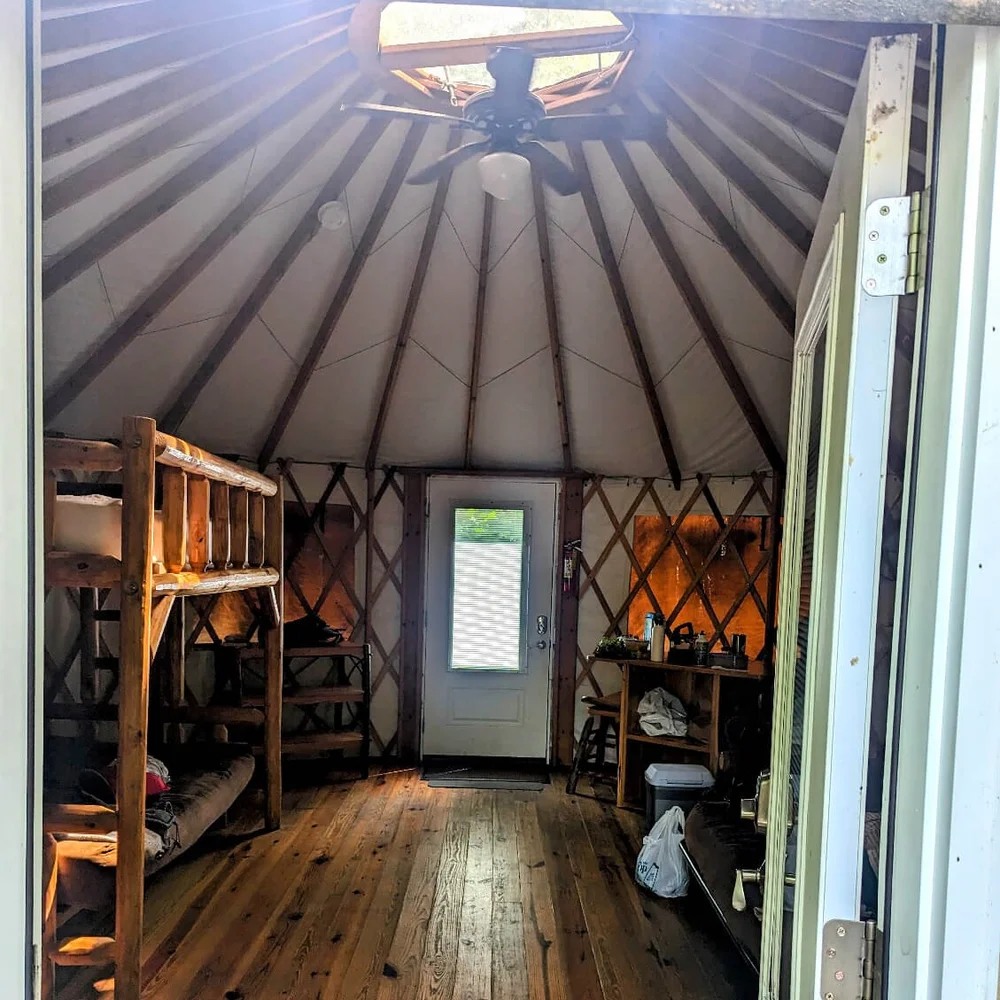 A review of the yurts at Cloudland Canyon State Park A glamping