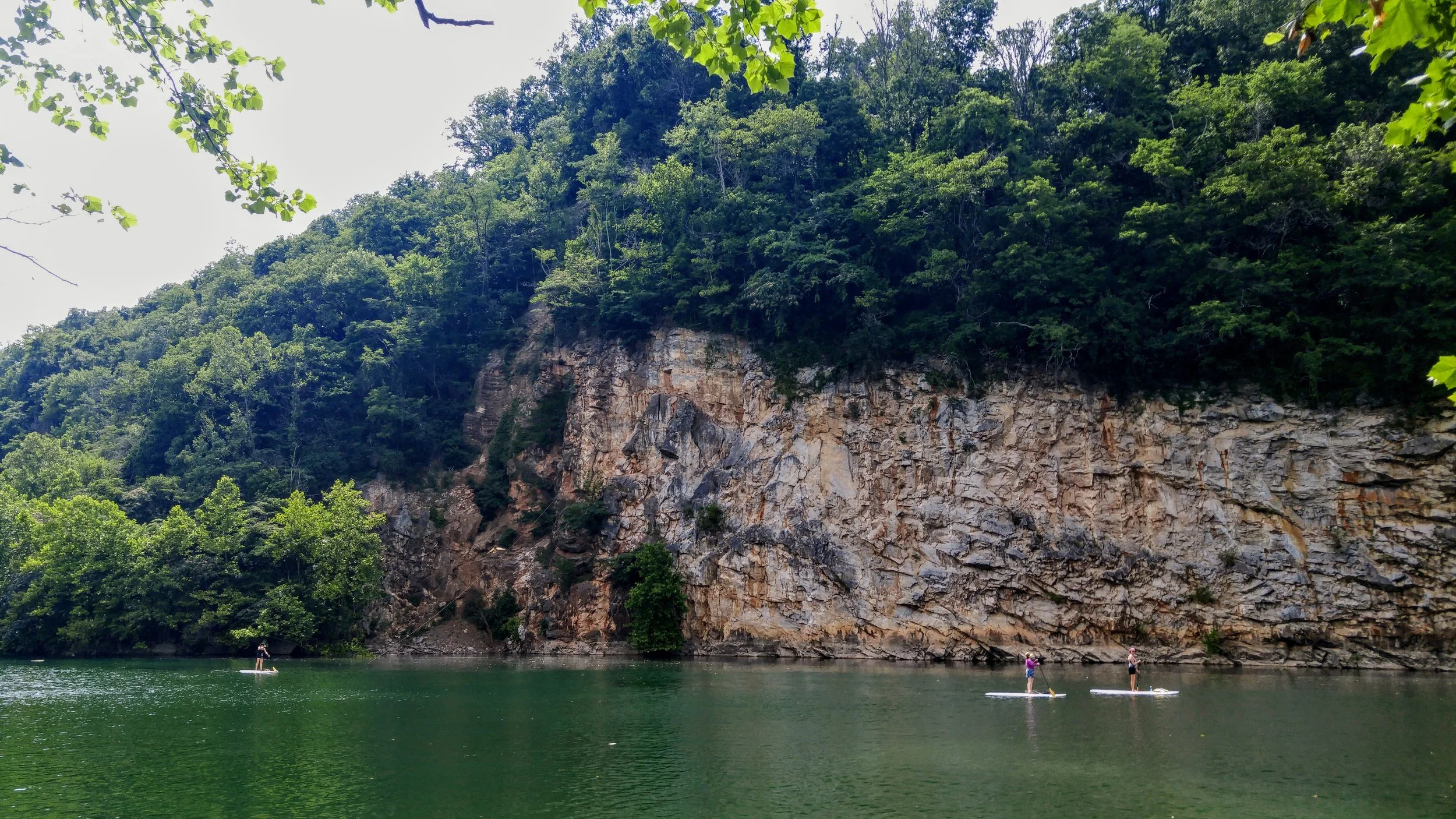 Paddleboarding at Meads Quarry