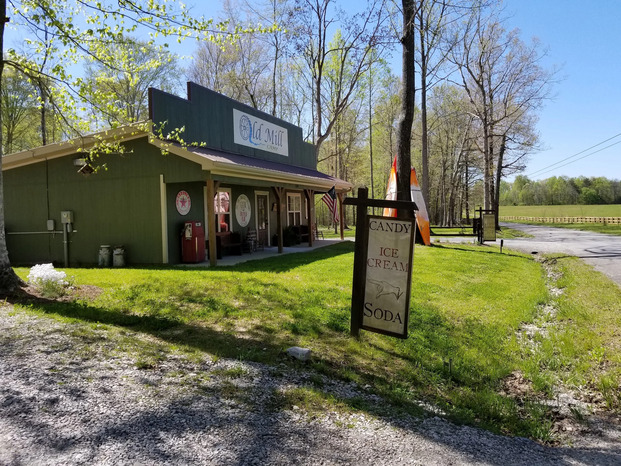 General store at Old Mill Camp