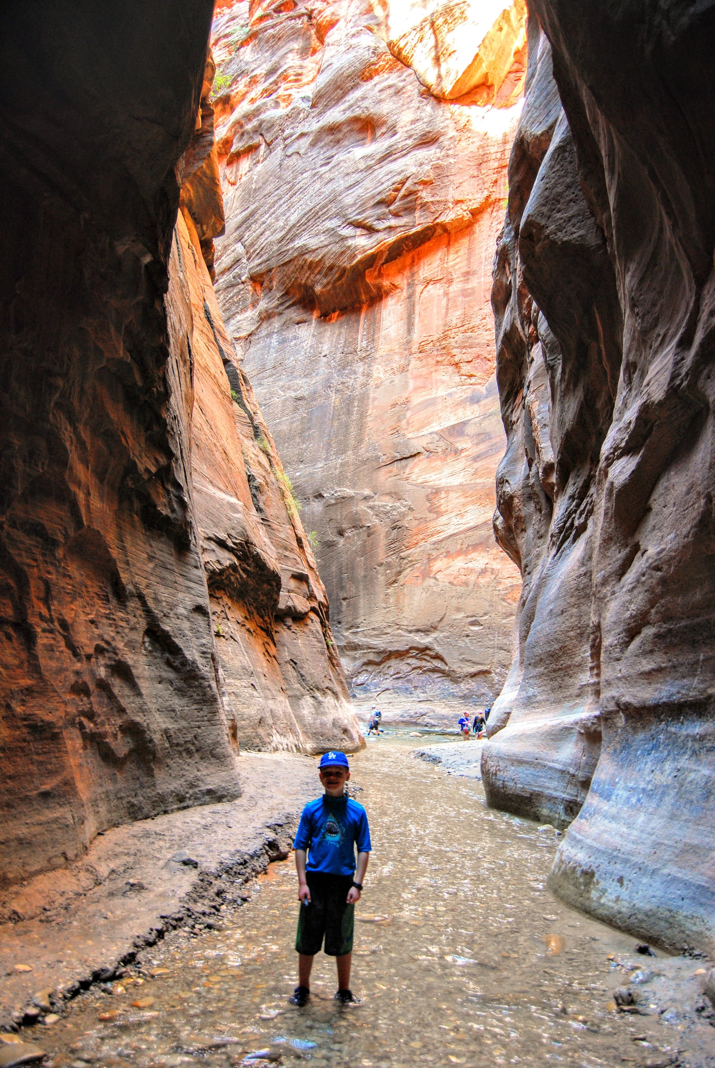 Looking back towards Wall St from Orderville Canyon